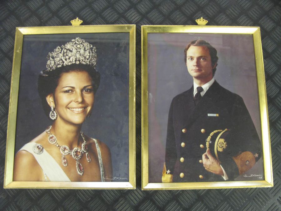 Fotografier, 1-par, Lennart Nilsson-73, Hans majestät Konungen & Drottning Silvia, 40x30 cm
